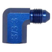1/8" NPT FEMALE ADAPTER to MALE AN 90 DEGREE